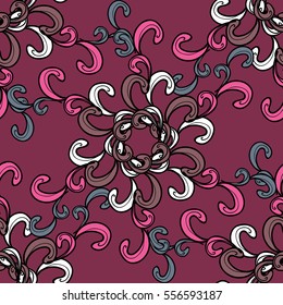 Mandalas background. Colorful elements. Vector illustration texture.