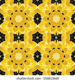 Mandalas background. Colorful elements. Vector illustration texture.