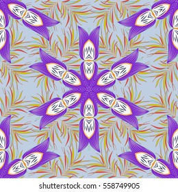 Mandalas background. Colorful elements. Vector illustration texture.