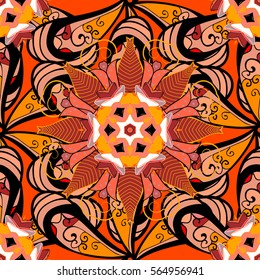 Mandalas background. Colorful elements. Vector illustration texture.
