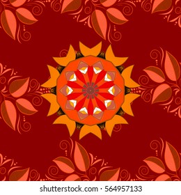 Mandalas background. Colorful elements. Vector illustration texture.