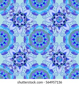 Mandalas background. Colorful elements. Vector illustration texture.