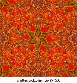 Mandalas background. Colorful elements. Vector illustration texture.