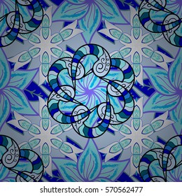 Mandalas background. Colorful elements. Vector illustration texture.