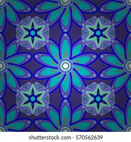 Mandalas background. Colorful elements. Vector illustration texture.