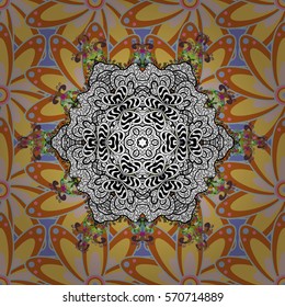 Mandalas background. Colorful elements. Vector illustration texture.