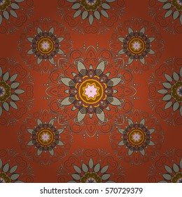 Mandalas background. Colorful elements. Vector illustration texture.