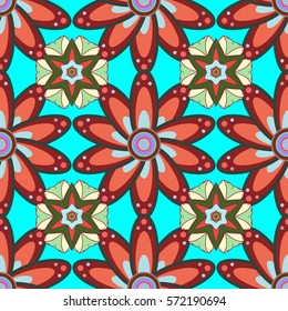Mandalas background. Colorful elements. vector illustration texture.