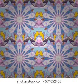 Mandalas background. Colorful elements. vector illustration texture.