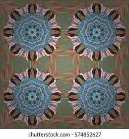 Mandalas background. Colorful elements. vector illustration texture.