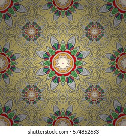 Mandalas background. Colorful elements. vector illustration texture.