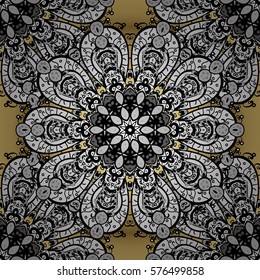 Mandalas background. Colorful elements. Vector illustration texture. Radial gradient shape.