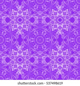 Mandalas background. Lilac. Vector illustration. New Year, Christmas, snowflake