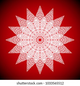 mandalas background in red