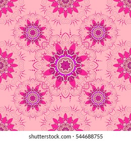 Mandalas background. Vector illustration texture. Colorful elements.