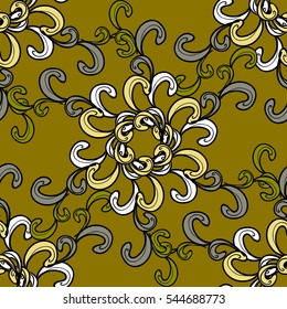 Mandalas background. Vector illustration texture. Colorful elements.