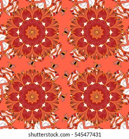 Mandalas background. vector illustration texture. Colorful elements.
