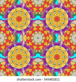 Mandalas background. vector illustration texture. Colorful elements.