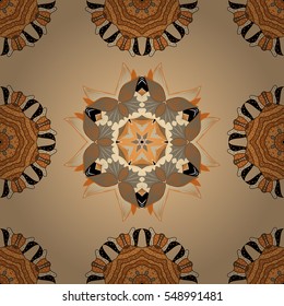 Mandalas background. Vector illustration texture. Colorful elements. Radial gradient shape.