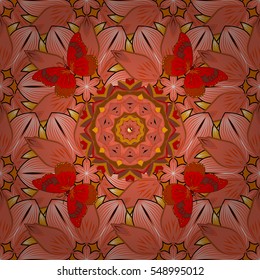 Mandalas background. vector illustration texture. Colorful elements. Radial gradient shape.