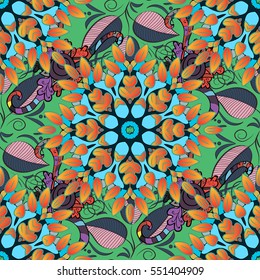 Mandalas background. Vector illustration texture. Colorful elements.