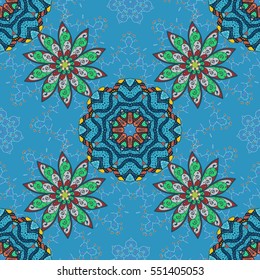Mandalas background. Vector illustration texture. Colorful elements.