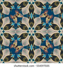 Mandalas background. Vector illustration texture. Colorful elements.