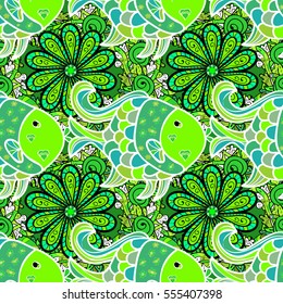 Mandalas background. Vector illustration texture. Colorful elements.