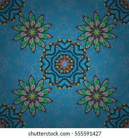 Mandalas background. Vector illustration texture. Colorful elements.