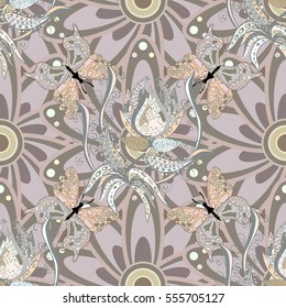 Mandalas background. Vector illustration texture. Colorful elements.