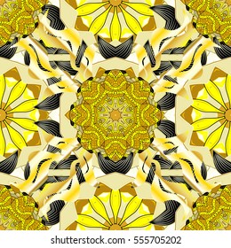 Mandalas background. Vector illustration texture. Colorful elements.