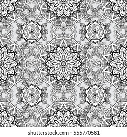 Mandalas background. Vector illustration texture. Colorful elements.
