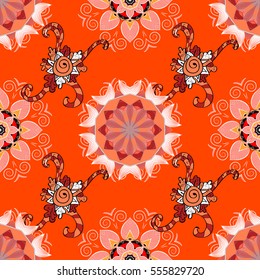 Mandalas background. Vector illustration texture. Colorful elements.