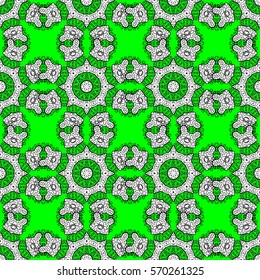Mandalas background. Vector illustration texture. Colorful elements. Radial gradient shape.