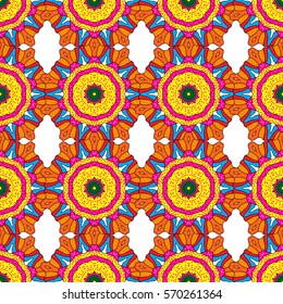 Mandalas background. Vector illustration texture. Colorful elements. Radial gradient shape.