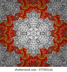 Mandalas background. Vector illustration texture. Colorful elements. Radial gradient shadow.