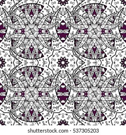 Mandalas background. White. Floral. Vector illustration. White.