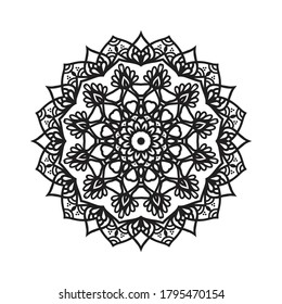 Mandalas with black and white for coloring book. Decorative round ornaments. Unusual flower shape. Oriental vector, weave design elements vector eps 10