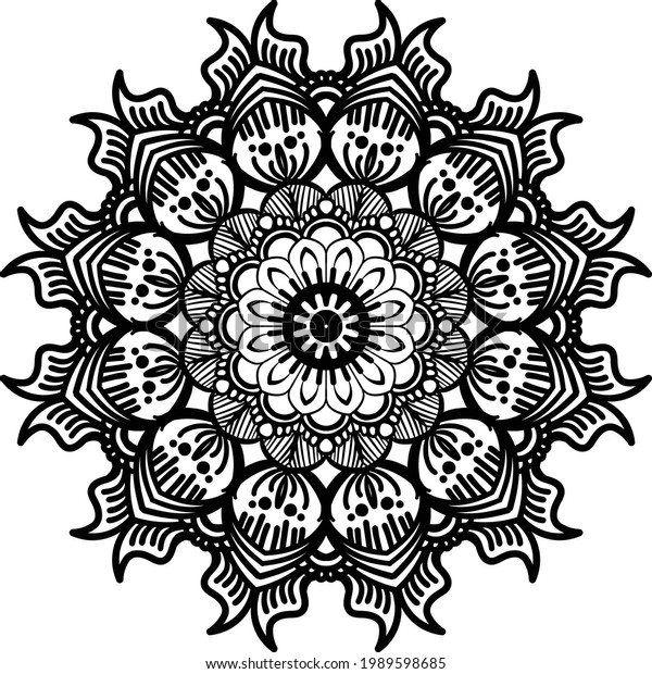 Mandalas Blend Batik Flowers That Perfect Stock Vector (Royalty Free ...