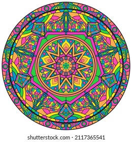 Mandalas for book. Decorative round ornaments