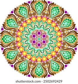 Mandalas are circular, with intricate lines. Suitable for adult coloring activities