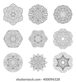 Mandalas collection. Decorative element.