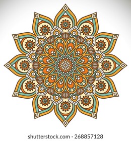 Mandalas collection. Round Ornament Pattern. Vintage decorative elements. Hand drawn background. Islam, Arabic, Indian, ottoman motifs.