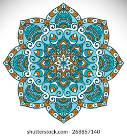 Mandalas collection. Round Ornament Pattern. Vintage decorative elements. Hand drawn background. Islam, Arabic, Indian, ottoman motifs.