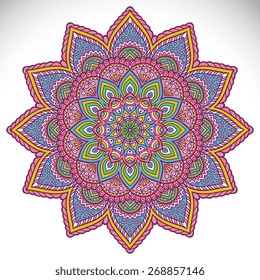 Mandalas collection. Round Ornament Pattern. Vintage decorative elements. Hand drawn background. Islam, Arabic, Indian, ottoman motifs.