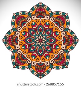 Mandalas collection. Round Ornament Pattern. Vintage decorative elements. Hand drawn background. Islam, Arabic, Indian, ottoman motifs.