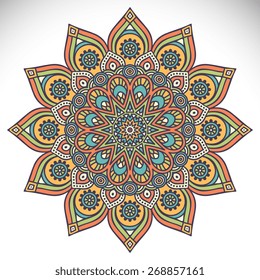 Mandalas collection. Round Ornament Pattern. Vintage decorative elements. Hand drawn background. Islam, Arabic, Indian, ottoman motifs.