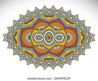 Mandalas collection. Round Ornament Pattern. Vintage decorative elements. Hand drawn background. Islam, Arabic, Indian, ottoman motifs.