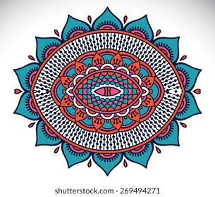 Mandalas collection. Round Ornament Pattern. Vintage decorative elements. Hand drawn background. Islam, Arabic, Indian, ottoman motifs.