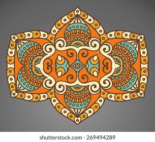 Mandalas collection. Round Ornament Pattern. Vintage decorative elements. Hand drawn background. Islam, Arabic, Indian, ottoman motifs.